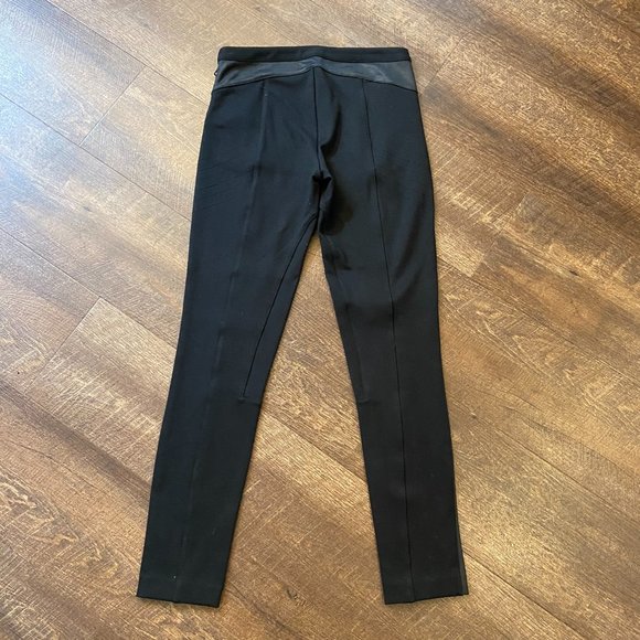 Armani Exchange Paneled Moto Leggings - Size 26 - Picture 3 of 6